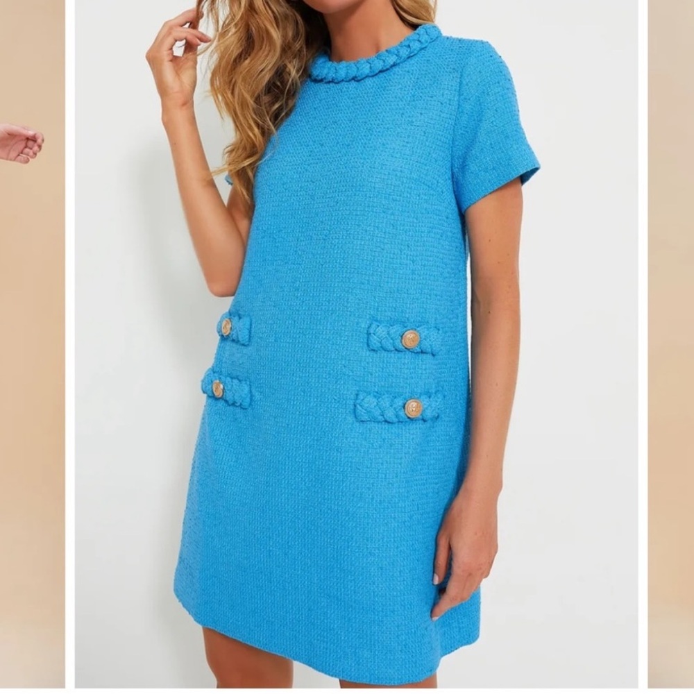 Tuckernuck Vibrant Blue Braided Mini Dress
